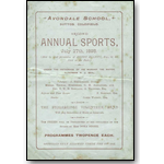 Avondale Boys School Annual Sports 1895