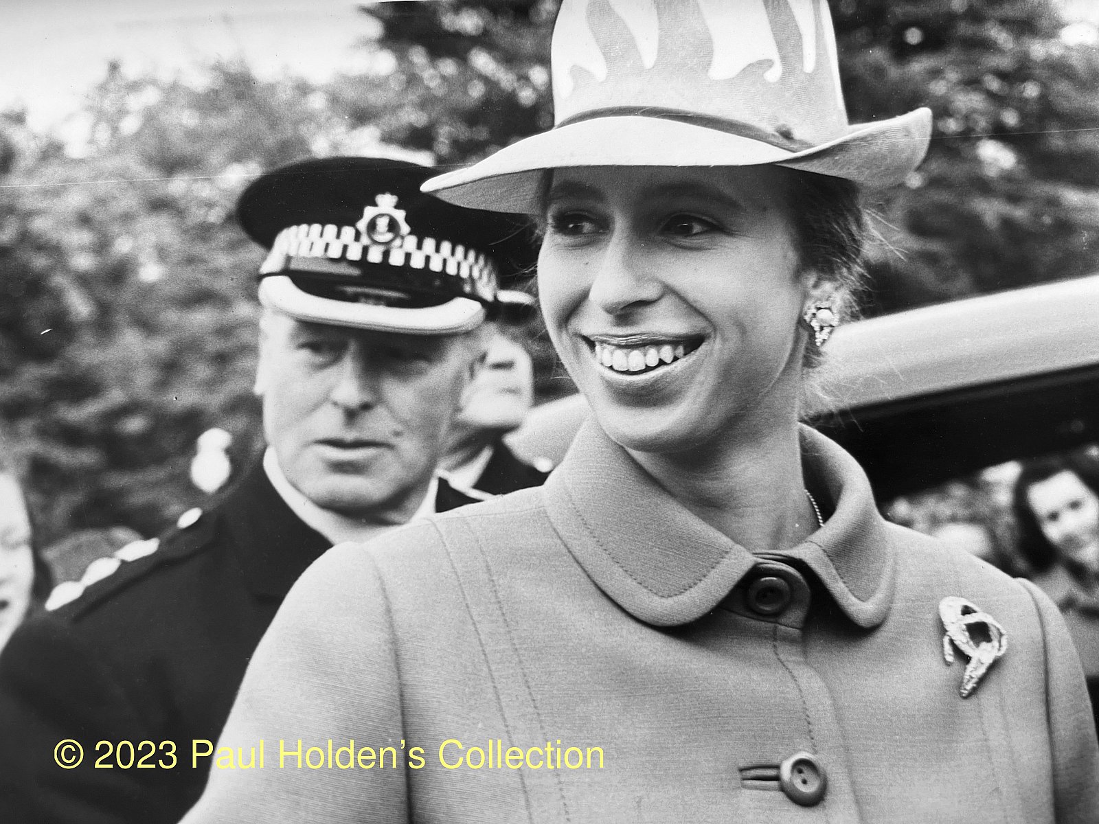 Close up of Princess Anne. - Visit of Princess Anne to Lingard House, 1971