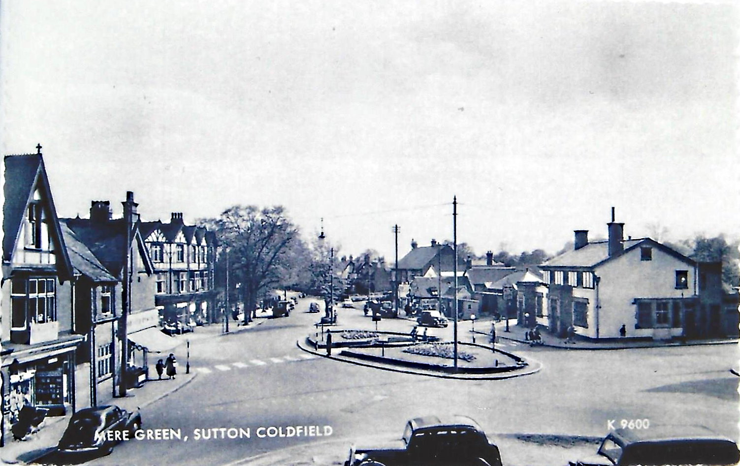 Mere Green Island looking towards Sutton Coldfield 1950s