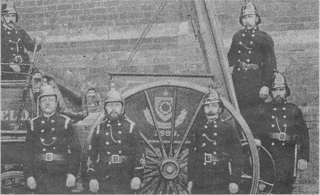 The Fire Brigade in Mill Street in 1890
